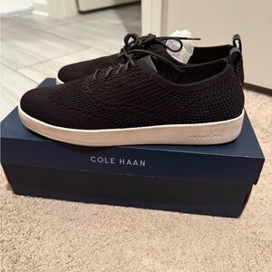 Cole Haan Black Knit Sneakers
